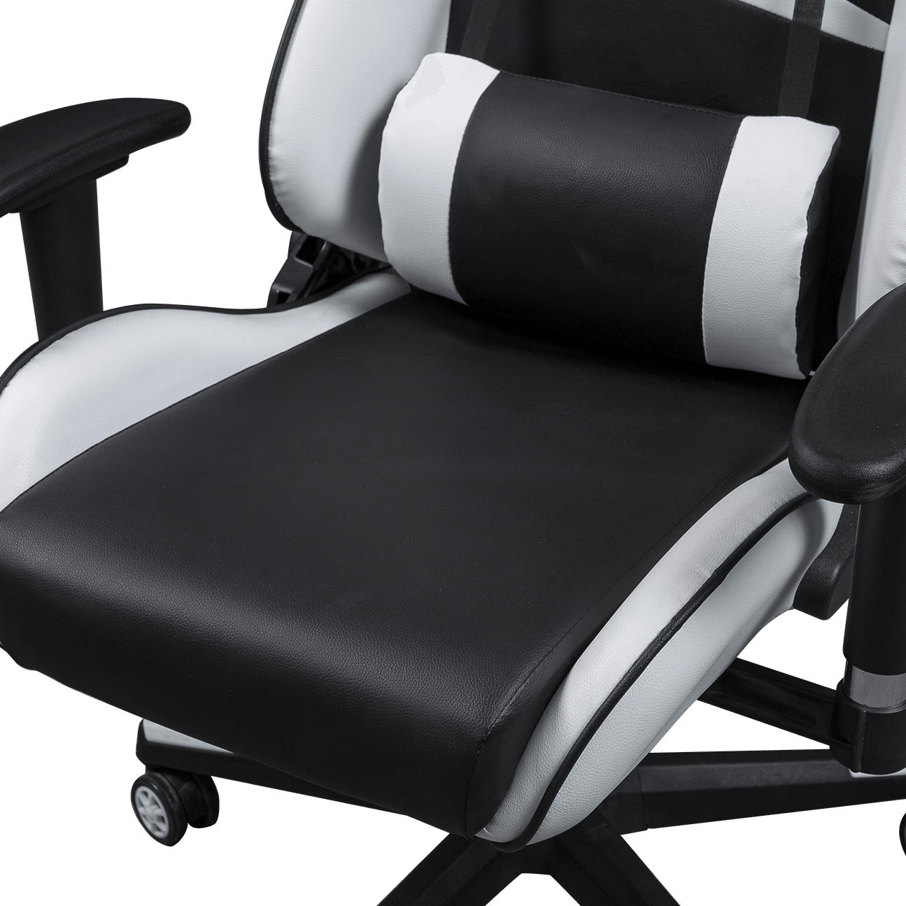 Multifunktionaler, maßgeschneiderter ergonomischer Gaming-Stuhl mit Lordosenstütze, Racing-Stil, PU-Leder, verstellbarer Nachrichten-Gaming-Stuhl details