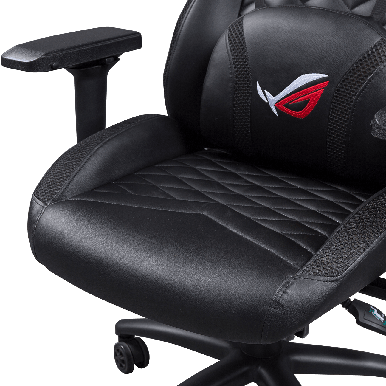 Gaming-Stuhl mit Liegefunktion, robuste Beschichtung, 360-Grad-Drehfunktion, PC-Gamer-Stuhl, komplett schwarzer PU-Gaming-Stuhl details